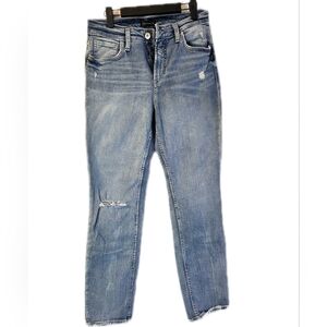 Silver Jeans Co Distressed Straight Leg Jeans